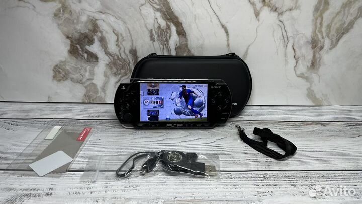 Игровая приставка psp 2008 прошита 64gb+75 игр