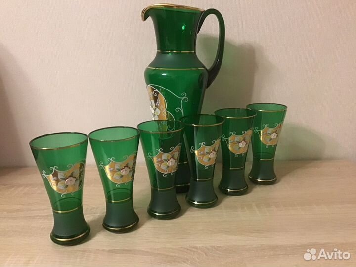 Кувшин и стаканы Чехия Богемия