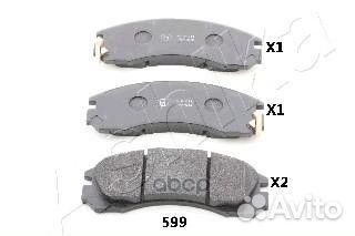 Колодки тормозные передние к-кт '50-05-599 Ashika