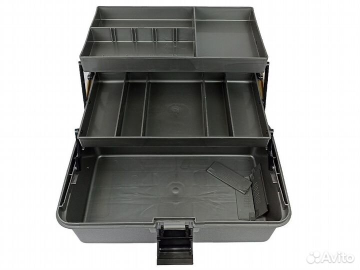 Ящик рыболовный Helios двухполочный (золотой)