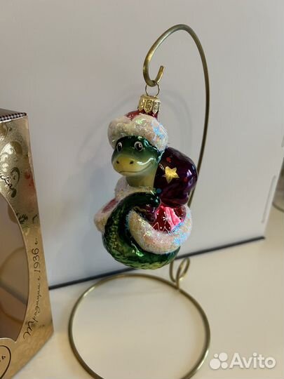 Елочная игрушка ариель змейка дед мороз