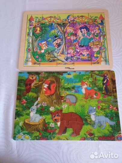 Развив. деревянные пазлы 