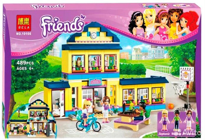 Конструктор. Friends 10166 Школа Хартлейк Сити