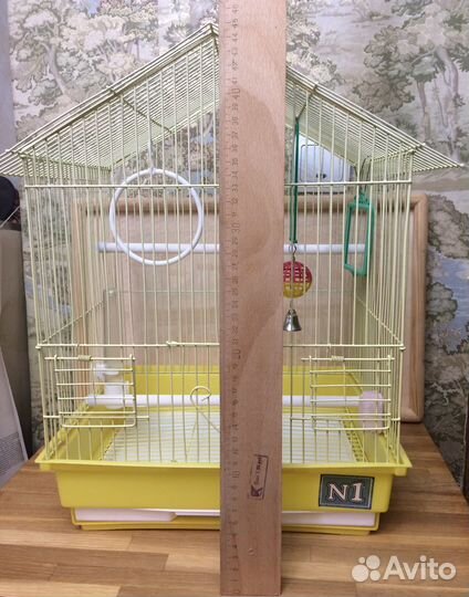 Клетка для птиц 45 см с принадлежностями