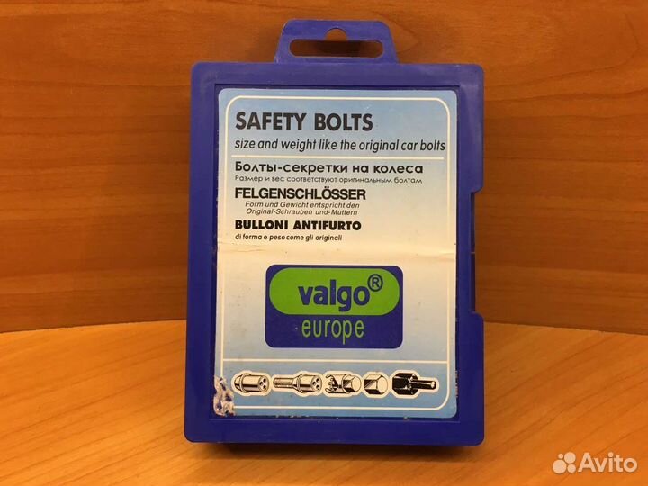 Гайки секретки Valgo M 12 x 1.25, ключ 21