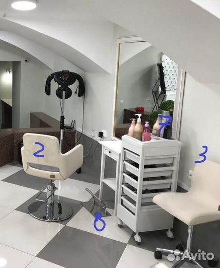 Мойка парикм-ая кресло,стул,аппарат для педикюра