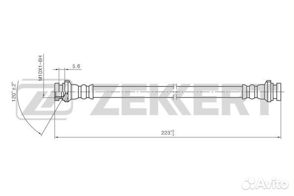 Шланг тормозной задний Nissan Micra