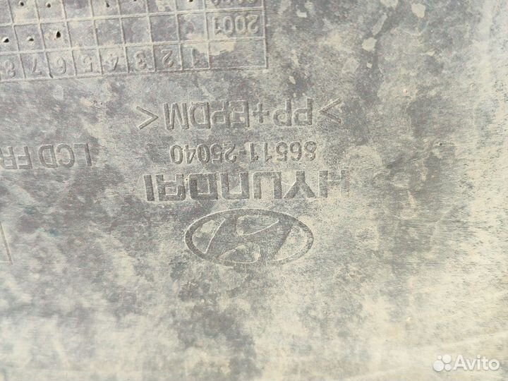 Бампер на Hyundai Accent 2