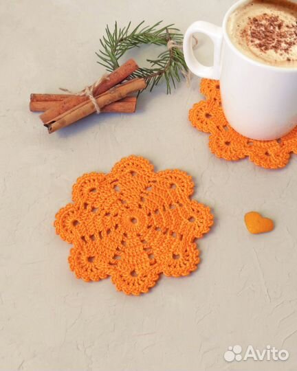 Вязаные салфетки, салфетки для сервировки