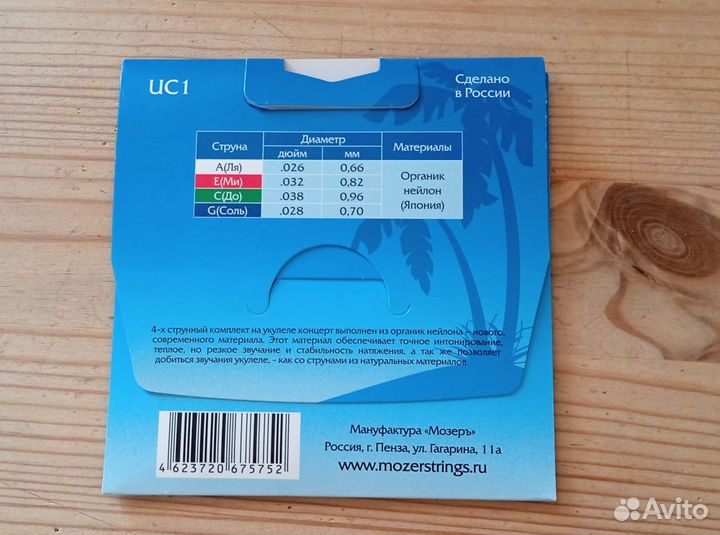 Струны для укулеле концерт
