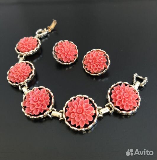 Винтажные Клипсы и Браслет Emmons США Винтаж