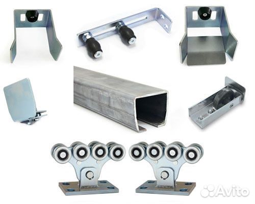 Комплект для откатных ворот Каве 6 метров б/площ