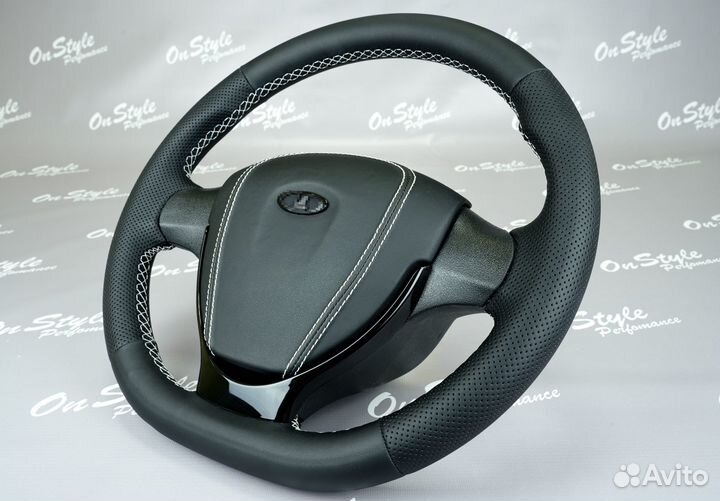 Руль анатомический в эко-коже, на Ваз 2114-15