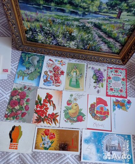 Набор открыток СССР 54 шт. Чистые