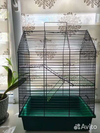 Клетка для грызунов двухэтажная б/у