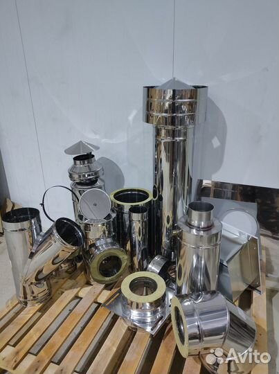 Дымоход 4 м Комплект Прямой Диаметр 150х250