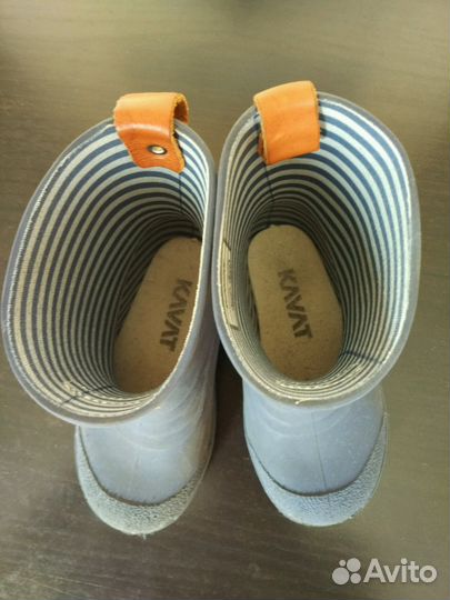 Резиновые сапоги kavat синие размер 25