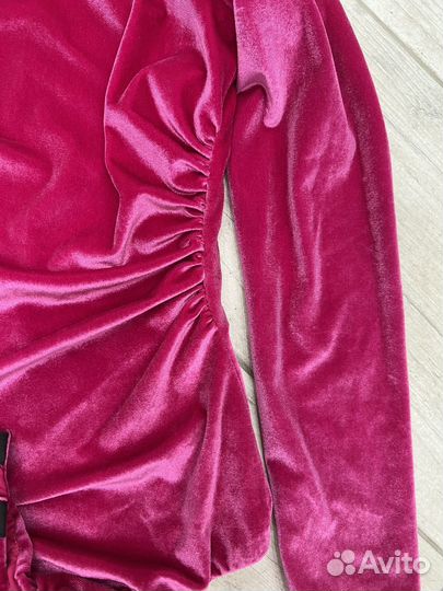 Боди из бархата zara