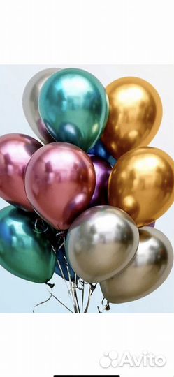 Воздушные гелевый шары Хром 150 1шт