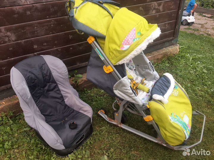 Детские санки коляска ника