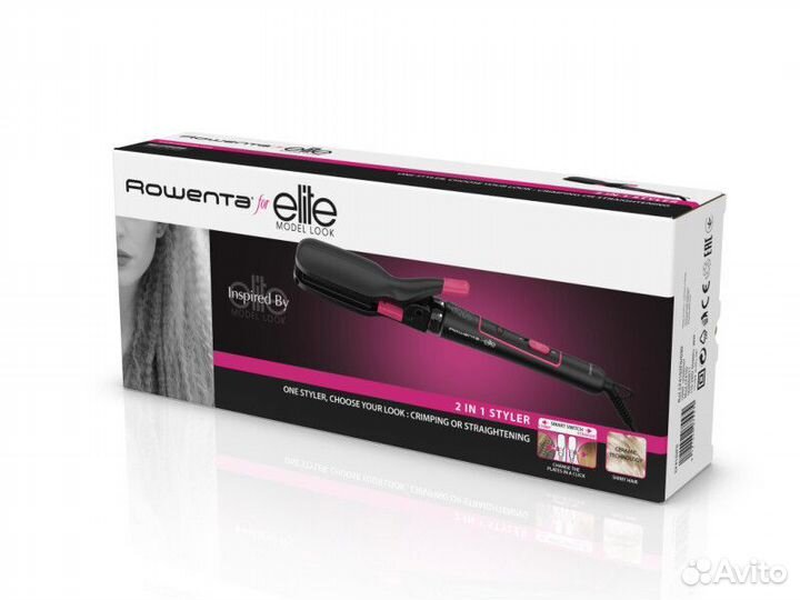 Мультистайлер-гофре Rowenta Crimper 2 в 1 Elite CF