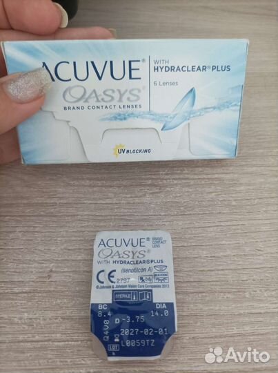Контактные линзы Acuvue oasys