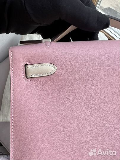 Клатч сумочка Hermes mini kelly pochette bicolor