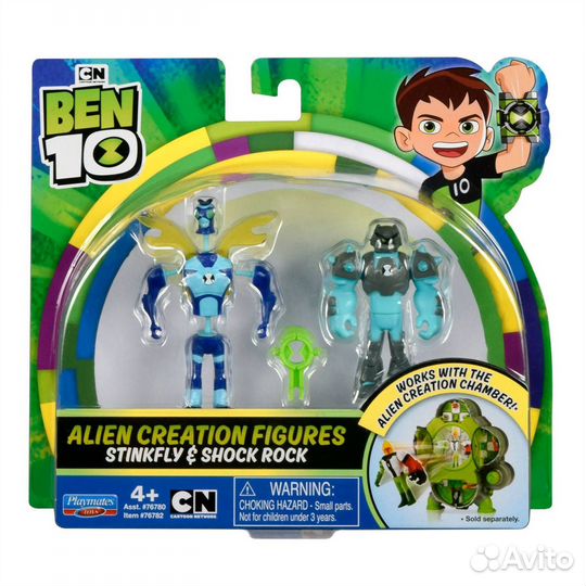 Ben 10 Набор из 2 разборных фигурок и ключа (Жук и