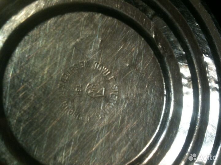 Серебряный антикварный подсвечник