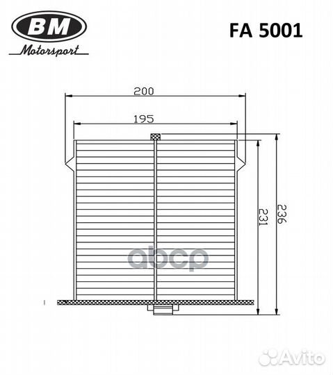 Фильтр салонный FA5001 FA5001 BM-Motorsport