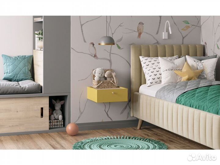 Тумба прикроватная Бриджфорд-2 Mustard