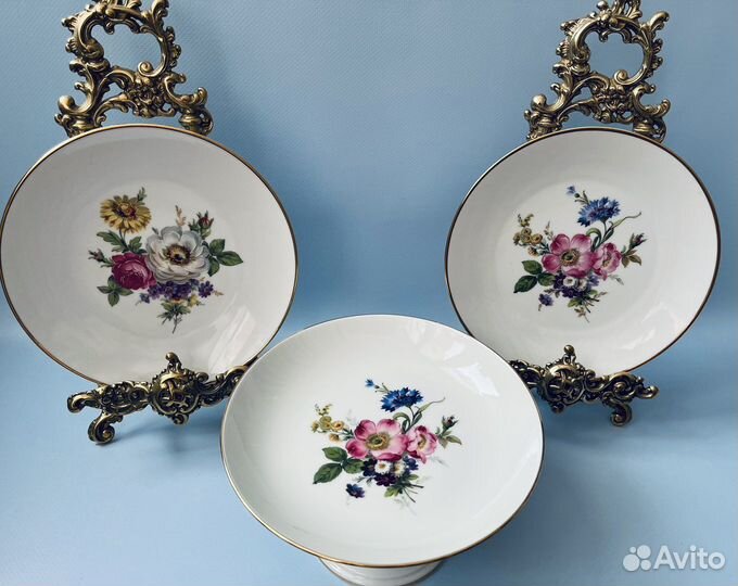 Ваза для фруктов Furstenberg Германия винтаж