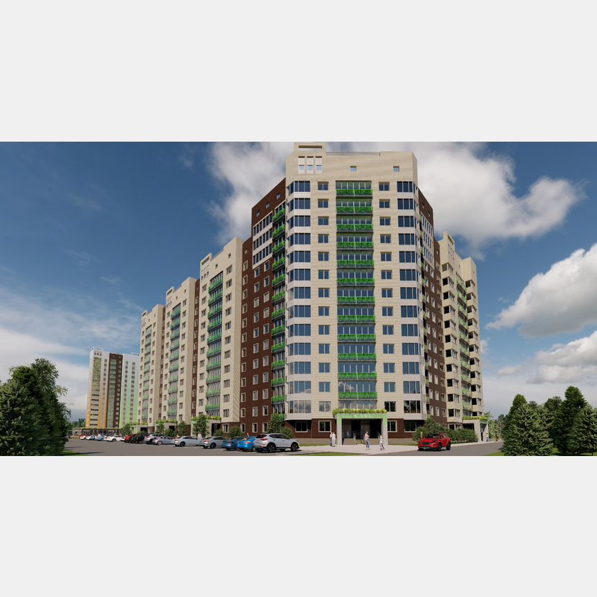 3-к. квартира, 126,1 м², 3/14 эт.