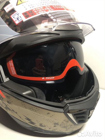 Мото шлем модуляр LS2