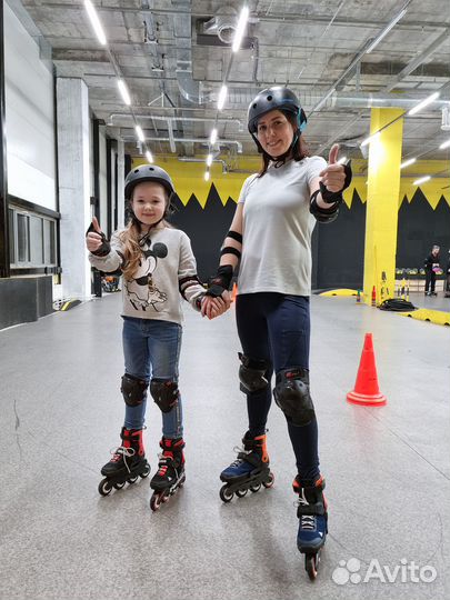 Обучение на роликовых коньках