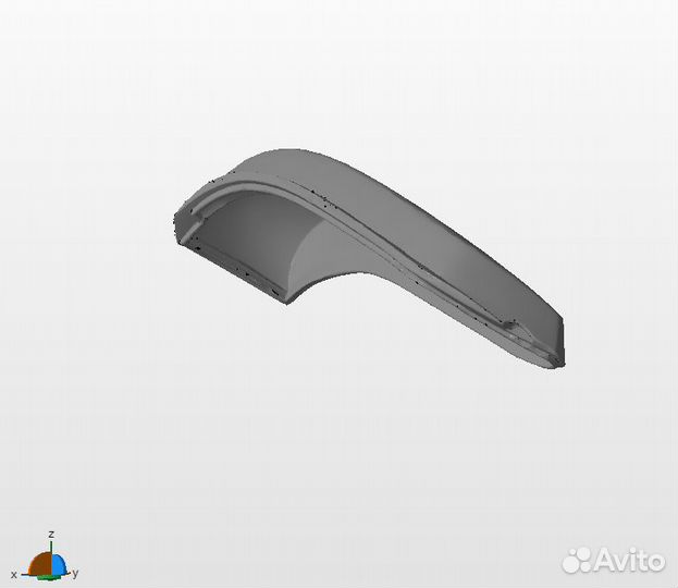 3D модель - стекло повторителя поворотника Siber