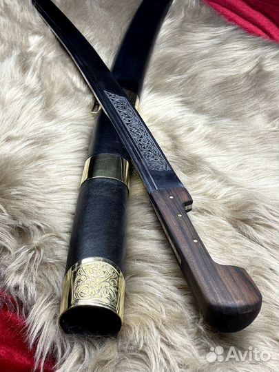 Шашка Кавказская резная силовая рубка