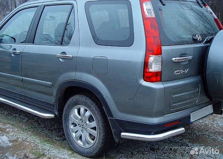 Защита заднего бампера (углы) Honda CR-V 2002-2006