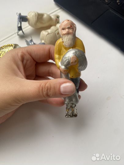 Новогодние елочные игрушки СССР на прищепке