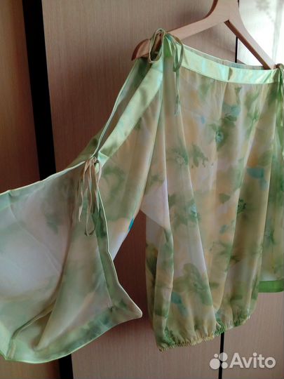 Блузка летняя с топом 46-48 р