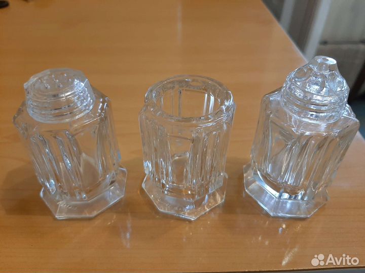 Набор для специй, чешское стекло