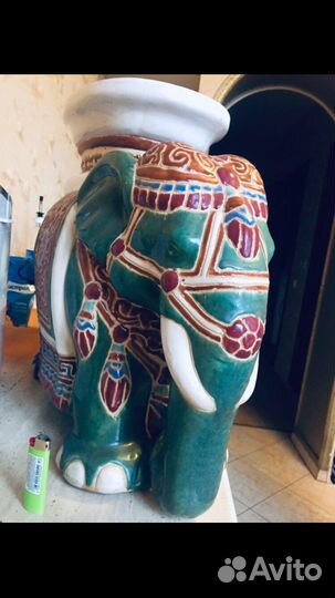 Слон.Большой керамический