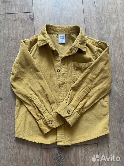 Рубашка вельветовая 98 размер