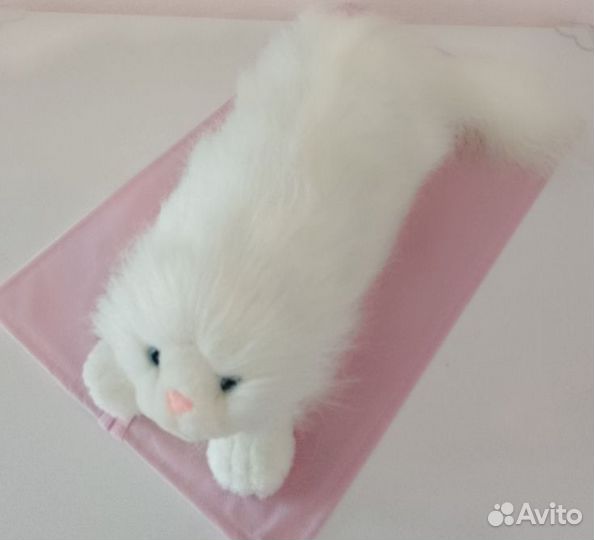 Мягкая игрушка белая кошка