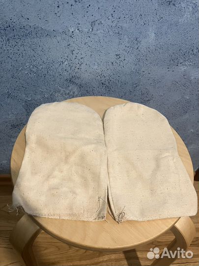 Рукавицы с брезентовым наладонником рабочие новые