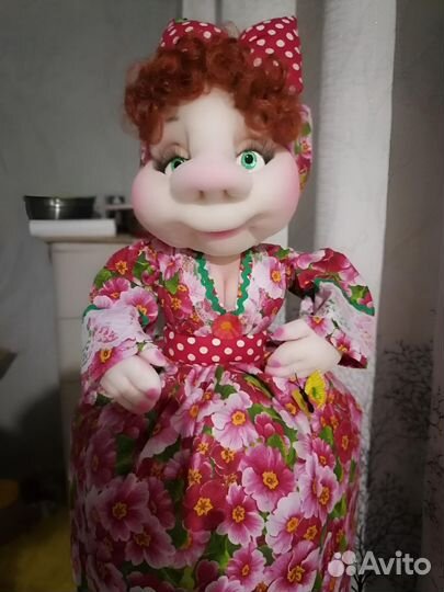 Чайник-грелка из ткани, Кукла-грелка на чайник