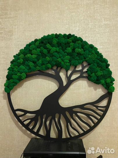 Декоративная картина со мхом