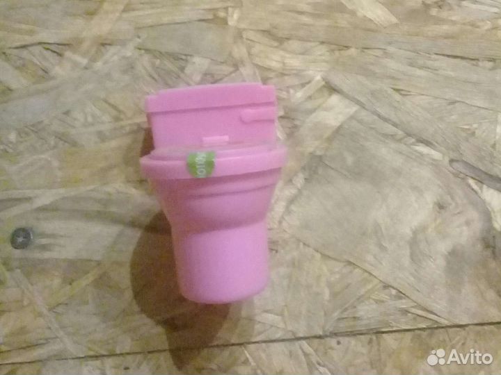 Унитаз кукольный розовый