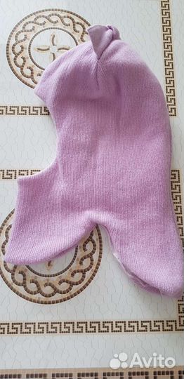 Шапка шлем для девочки