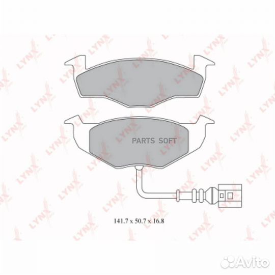 Lynxauto BD8017 Колодки тормозные дисковые перед